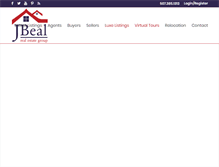 Tablet Screenshot of jbealhomes.com